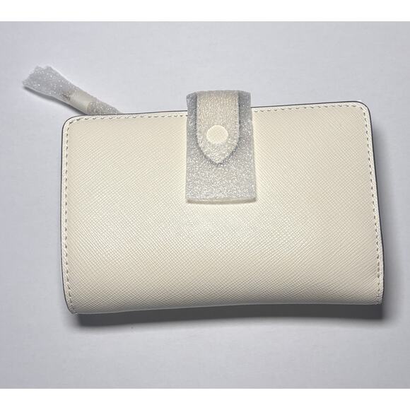 NWT Kate Spade Madison Medium Compact Bifold Wallet Puffy Heart Meringue Multi - Picture 6 of 9